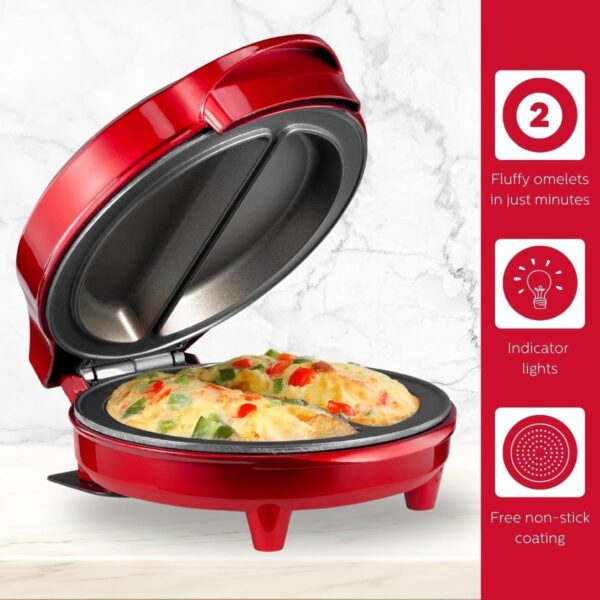 Holstein Housewares - Non-Stick Omelet & Frittata Maker, Met... - Image 3