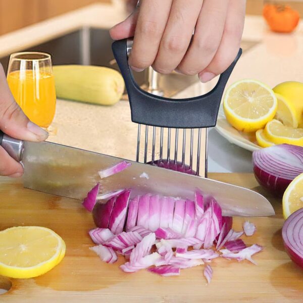 JAYVAR Onion Holder for Slicing, Lemon Slicer Onion Cutter f... - Image 3