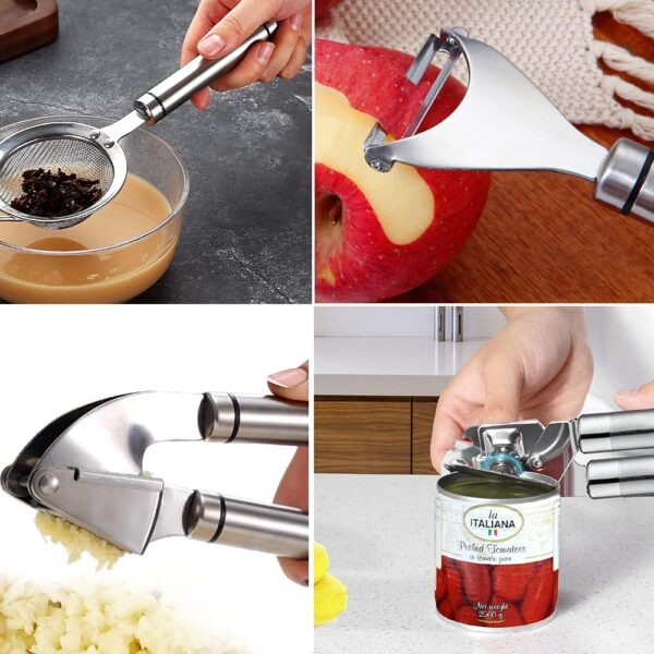 Kitchen Utensils Set- 35 PCs Cooking Utensils with Grater,To... - Image 7