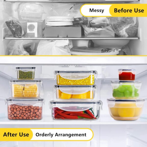 34 PCS Food Storage Containers Set with Airtight Lids (17 Li... - Image 8