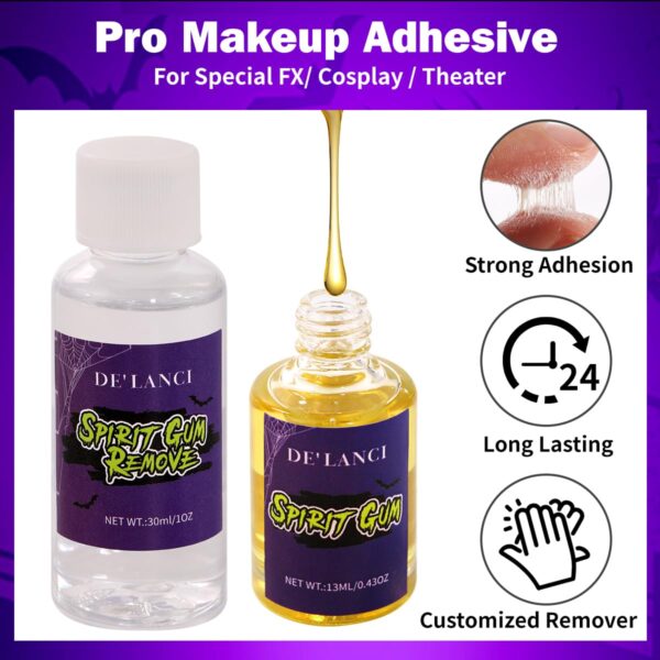 Spirit Gum adhesive and remover kit, Makeup Spirit Gum & Rem... - Image 5