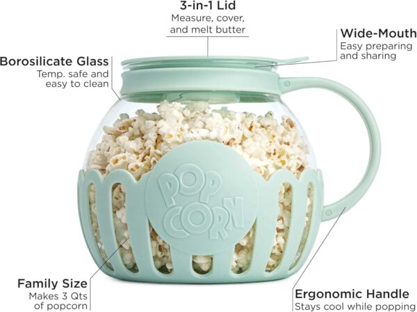 Ecolution Patented Micro-Pop Microwave Popcorn Popper with T... - Image 4