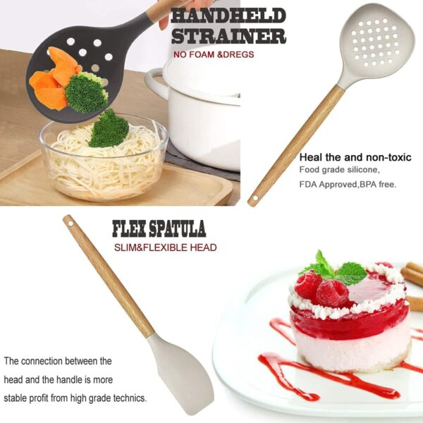 Kitchen Utensils Set- 35 PCs Cooking Utensils with Grater,To... - Image 6