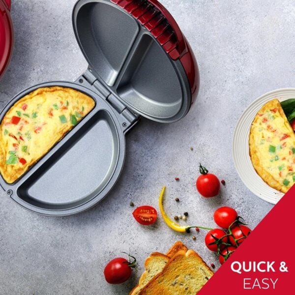 Holstein Housewares - Non-Stick Omelet & Frittata Maker, Met... - Image 7