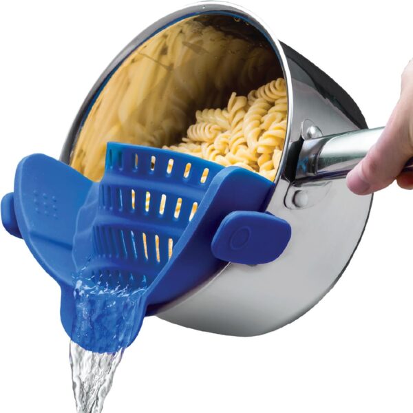 Kitchen Gizmo Snap N' Strain - Silicone Clip-On Colander, He...