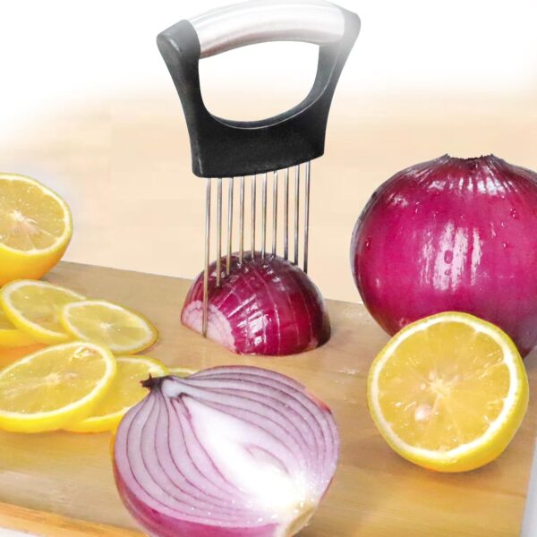 JAYVAR Onion Holder for Slicing, Lemon Slicer Onion Cutter f... - Image 2