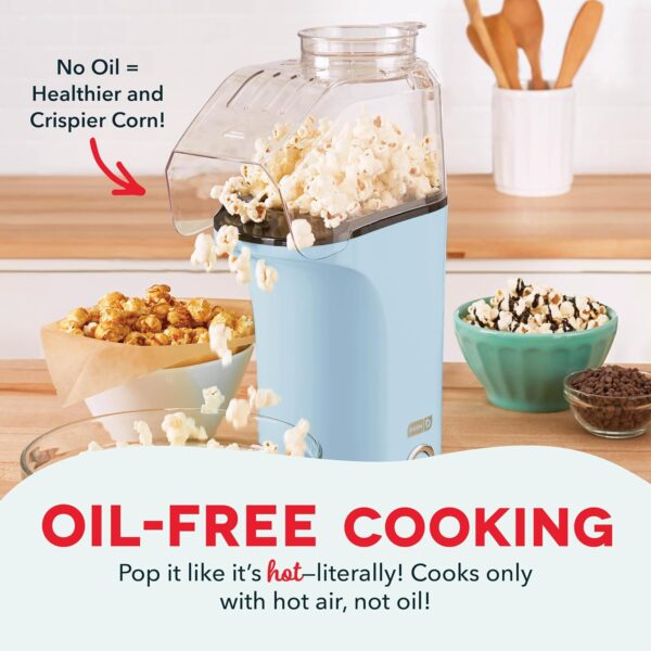 DASH Hot Air Popcorn Popper Maker with Measuring Cup to Port... - Image 2