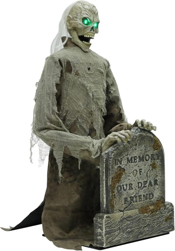 Spirit Halloween 3 Ft. Gravestone Ghoul Animatronic | Decora... - Image 6