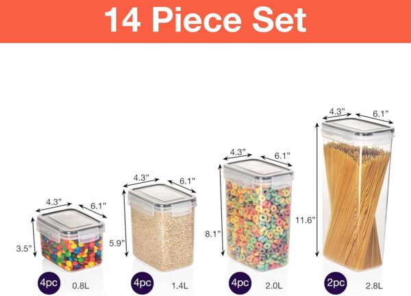 ClearSpace Airtight Food Storage Containers with Lids –14 Pa... - Image 2