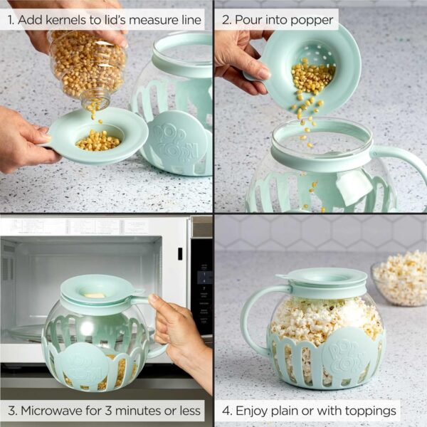 Ecolution Patented Micro-Pop Microwave Popcorn Popper with T... - Image 3