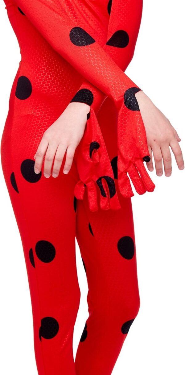 Spirit Halloween Miraculous Lady Bug Kids Jumpsuit Costume |... - Image 3