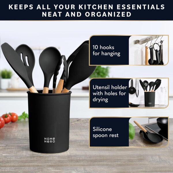 Home Hero 33 Pcs Kitchen Cooking Utensils Set, Non-Stick Sil... - Image 6