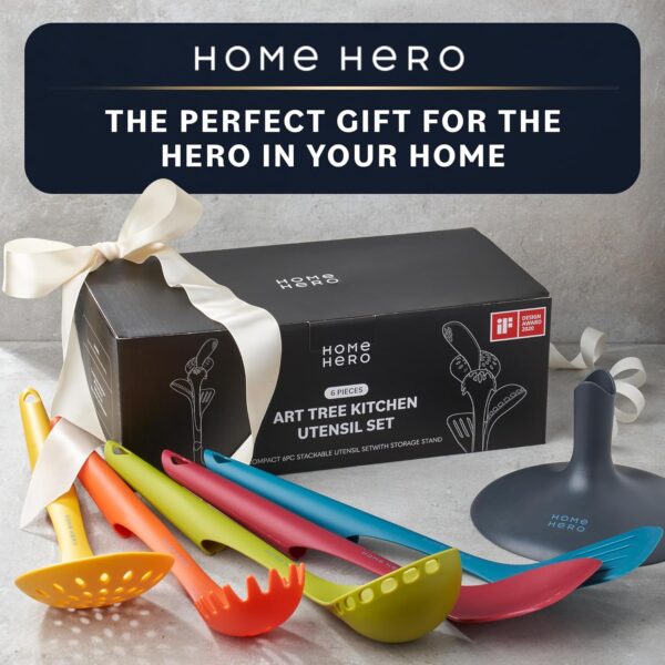 Home Hero 6 Pcs Kitchen Utensils Set - Nested Cooking Utensi... - Image 7