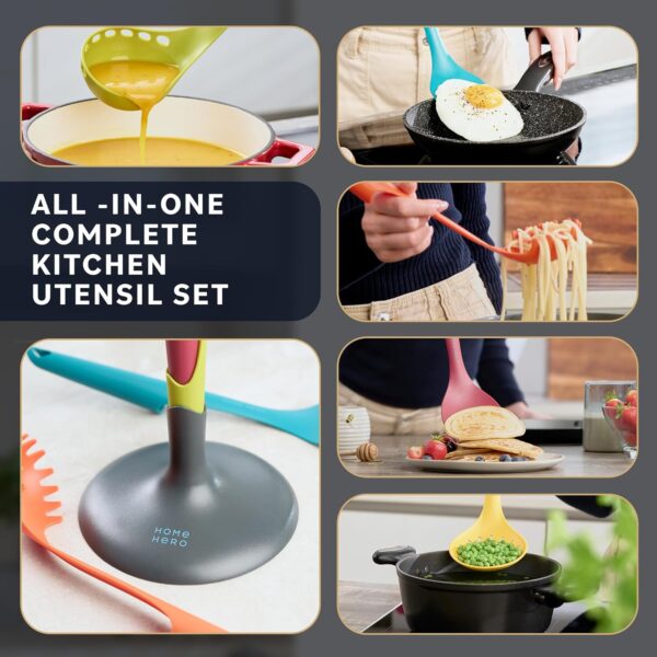 Home Hero 6 Pcs Kitchen Utensils Set - Nested Cooking Utensi... - Image 3