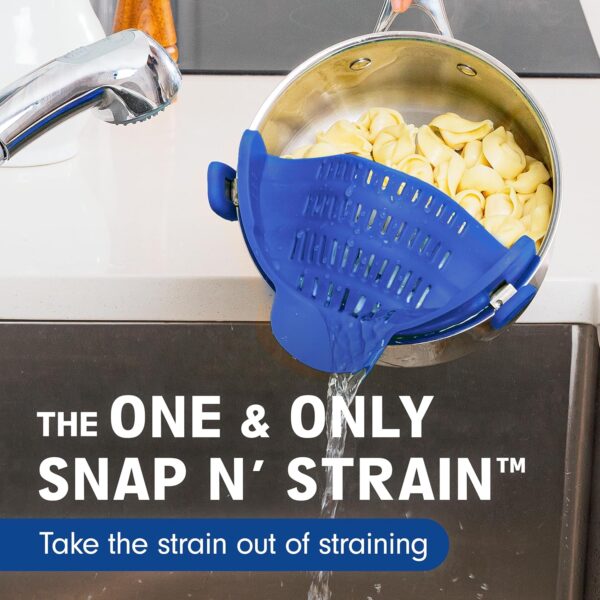 Kitchen Gizmo Snap N' Strain - Silicone Clip-On Colander, He... - Image 2