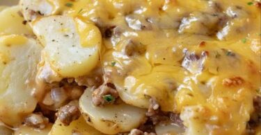 Cheesy Hamburger Potato Casserole